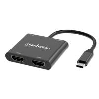 Adaptadores/manhattan/154321/convertidor Usb-c A HDMI 2 Puertos 4k - Mst Manhattan