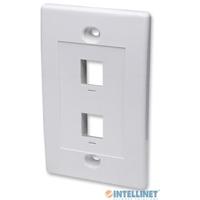 Tapa Faceplate,intellinet,163293, 2 Perforacion Blanco Intellinet