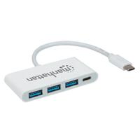Hub Usb,manhattan,163552,-c 3 Ptos A + 1 Pto C Manhattan