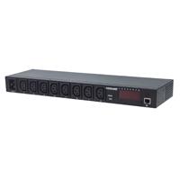 Barra Pdu,intellinet,163682, 8 Cont. Gab/rack 19, 1u, Inteligente Con Monitoreo Intellinet