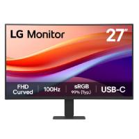 Monitor Pc Lg 27u421a-b Curvo FHD 27 Pulg,usb-c,panel Va,100hz,tr 5ms(gtg),resol 1920x1080,asp 16:9,brillo 250cd/m2,contr 3000:1,1500r,hdr10,srgb 99%,hdmi,dynamic Action Sync,vesa 100x100 Mm. Lg