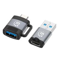Adaptadores/manhattan/356329/ Kit De Adaptadores Usb-c A Usb-a Y Usb-a A Usb-c Manhattan