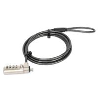 Candado Laptop Nano, Manhattan, 440493, Combinación 1.8mts Gris Manhattan