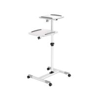 Soporte Proyector,manhattan,461726, Tipo Carro 10kg, Dos Bandejas Para 10kg C/una, Para Proyectores Y Laptops Manhattan
