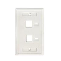 Tapa Faceplate , Intellinet,772396, Blanco 2 Perf. Etiqueta Intellinet