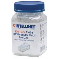 Plug Rj45,intellinet,790512, Cat 5e Utp Solido PRO 100 Pzas Intellinet