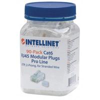 Plug Rj45,intellinet,790611, Cat 6 Utp Multifilar PRO 90 Pzas Intellinet