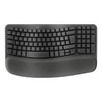 Teclado Logitech Wave Kyes Ergonomico Inalambrico Easy-switch Receptor Bolt (español) Grafito Logitech