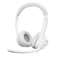 Audifonos Diadema Logitech H390 Supresion De Ruido Control De Volumen USB Blanco Logitech