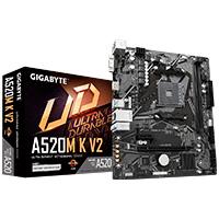 MB Gigabyte A520 Amd S-am4 3a Gen/2xddr4 3200/hdmi/dvi/vga/4xusb 3.2/m.2/micro Atx/gama Basica