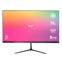 Monitor Acteck Captive Vivid Sp215 / 21.5 Pulgadas / Plano / Full HD / 75 Hz / 5 Ms / VGA HDMI DC / Panel Va / Fino Bizel / 3 Años De Garantia / Negro / Ac-933858 Acteck