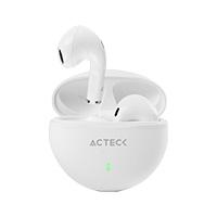 Audifonos Acteck Sense Ep230 / Inalambricos / Bluetooth / Control Tactil / Proteccion Ipx4 Contra Salpicaduras / Blanco / Ac-935111 Acteck