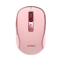 Mouse Acteck Optimize Trip PRO Mi580 / Inalambrico / 1600 Dpi Ajustable / 6 Botones Scroll / Recargable / Dual Dongle USB 2.4 GHZ 2 Bluetooth / WIN Mac Android / Rosa / Ac-939614 Acteck