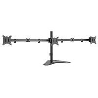 Soporte Acteck Enforce Zone-b Sm435 / De Escritorio / 3 Monitores / 17 - 32 Pulg / Hasta 9 Kg Por Brazo / Inclinacion Y Giro Ajustable / Vesa 75 - 100 Mm / Organizador De Cables / Negro / Ac-939676 Acteck
