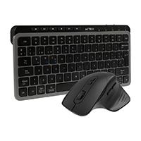 Kit Acteck Creator Krea Mk750 / Teclado Y Mouse / Inalambrico Dual / Multidispositivo / Recargable / Dongle Bt / 65 / WIN - Mac / Español / 118 Teclas / 2000 Dpi / Optico / Negro-gris / Ac-940177 Acteck