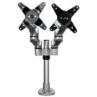 Soporte De Escritorio Premium Para 2 Monitores De Hasta 30 Soporte Vesa De Altura Ajustable - Montaje Mordaja/ojal En Escritorio - Plata - Startech.com Mod. Armdualps Startech.com