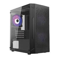 Gabinete Gamer Balam Rush Artic Gi725 / Mini Torre / Micro Atx, Mini Itx / Ventilador Rgb / Panel Cristal Templado, Metal / Negro / Br-936118 Balam rush