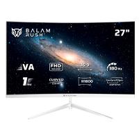 Monitor Gamer Balam Rush Andromeda Mag27y / Curvo / 27 Pulg / Va / Full HD / 180 Hz / 1 Ms / R1800 / Vesa 100 / Rgb / Overclock 200 Hz / Freesync / Flicker Free / Low Blue Light / Blanco / Br-942997 Balam rush