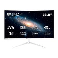 Monitor Gamer Balam Rush Andromeda Mag24y / Curvo / 23.8 Pulg / Panel Va / Full HD / 180 Hz / 1 Ms / Freesync / R1800 / Rgb / 200hz Overclock / Flicker Free / Low Blue Filter / Blanco / Br-943048 Balam rush