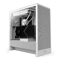 Gabinete Nzxt H5 Flow /blanco /vidrio Templado/2 Ventiladores/f120q /mid Tower /usb Tipo C /gamer Nzxt