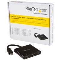 Adaptador Multifuncion Usb-c A 4k Con Entrega De Potencia Y Puerto Usb-a - Replicador De Puertos De Viajes Usb-c Para Laptop - Startech.com Mod. Cdp2hduacp Startech.com