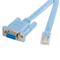 Cable De 1.8m Para Gestion De Router Consola Cisco Rj45 A Serial Db9 - Rollover - Macho A Hembra - Startech.com Mod. Db9concabl6