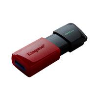 Memoria Flash USB Kingston Data Traveler Exodia M 128gb Gen 1 3.2 C/tapa Mvil Negro Rojo Dtxm/128gb Kingston