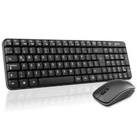 Combo Teclado Multimedia Y Mouse Optico Ghia / Gt4000bb / Inalambrico / Receptor USB / Negro Ghia