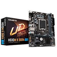 MB Gigabyte H610m K Intel S-1700 14va Gen/2xddr4 3200mhz/pcie 4.0 X 16/hdmi/2xusb 3.2/m.2/micro Atx/gama Basica Gigabyte