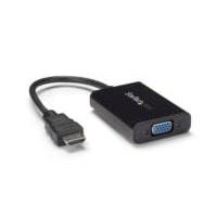 Adaptador De Video Y Audio HDMI A VGA - Hd15 Hembra - HDMI Macho - Mini Jack Hembra - 1920x1200 - Convertidor Externo - Startech.com Mod. Hd2vgaa2 Startech.com
