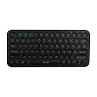 Teclado Inalambrico Multidispositivo (hasta 3) / Vorago / Kbw-400 / Slim / Regargable / Tipo C / 2 Bluetooth + Wireless / Negro Vorago