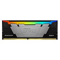 Memoria RAM Kingston Dimm DDR4 16gb 3200mt/s Fury Renegade Black Xmp Rgb Cl16 288pin 1.35v C/disipador De Calor P/pc/gamer/alto Rendimiento Kf432c16rb12a/16 Kingston