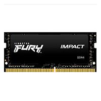 Memoria RAM Kingston Sodimm DDR4 32gb 3200mt/s Fury Impact Black Cl20 260pin 1.2v C/difusor De Calor P/laptop Kf432s20ib/32 Kingston