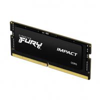 Memoria RAM Kingston Sodimm DDR5 16gb 4800mt/s Fury Impact Black Cl38 262pin 1.1v C/difusor De Calor P/laptop Kf548s38ib-16 Kingston