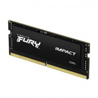 Memoria RAM Kingston Sodimm DDR5 32gb 4800mt/s Fury Impact Black Cl38 262pin 1.1v C/difusor De Calor P/laptop Kf548s38ib-32 Kingston