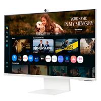 Monitor LED Samsung 32 Pulgadas /smart Monitor M8 /4k (3840 X 2160)/ Va/ Plano /hdmi / Bt / Wifi/ Usb-c/ Web Cam/ 60 Hz /blanco Cálido Samsung