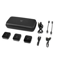 Kit 2 Micrfonos Lavalier / Game Factor / Mcl650 USB C, 2.4ghz, Ultra Baja Lat, Canc De Ruido, Negro. Game factor