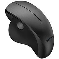Mouse Inalambrico Ergonmico Scroll Lateral Quaroni 3 Scroll/receptor 2.4 Ghz/1200 Dpi/ptico/bajo Consumo/negro Quaroni