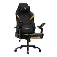 Silla Ocelot Gaming Os-king / Vinipiel Y Terciopelo / Base Metalica Ajustable / Descansabrazos 5d / Piston Clase 4 / Reclinable 90-155 Grados / Hasta 150kg / Cojines Lumbar Y Cervical / Color Negro Co Ocelot gaming