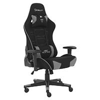 Silla Ocelot Gaming Ost-black Mist / Tela Automotriz / Base Nylon Ajustable / Descansabrazos 1d / Piston Clase 4 / Reclinable 90-155 Grados / Hasta 150kg / Cojines Lumbar Y Cervical / Color Negro Con Ocelot gaming