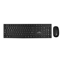 Kit Teclado Y Mouse Inalambricos Conector USB Resistente A Derrames Silencioso Perfect Choice Dust - Negro Perfect choice