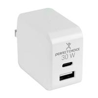 Cargador De Corriente 30w Perfect Choice Blanco Perfect choice
