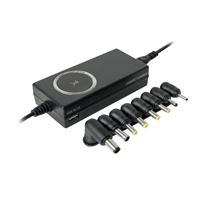 Cargador Universal Inteligente Con Puntas Intercambiables Y Puerto USB Perfect Choice - Negro Perfect choice