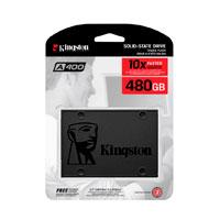 Unidad De Estado Solido Kingston Interno A400 480gb 2.5 Sata3 7mm Lect.500/escrit.450mb/s Pc/laptop Sa400s37/480g Kingston