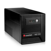 No-break Interactivo Smartbitt Sbnb1200 1200va/600w, Clavija Nema 5-15p, 8 Contactos, Tipo Nema 5-15r Con Respaldo De Baterias, Regulacion Y Supresion De Picos, Proteccin Rj-11, Puerto USB Smartbitt