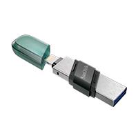Memoria Sandisk 256gb Ixpand Flash Drive Flip Para Iphone/ipad Lightning/usb 3.1 Metlica Con Tapa De Plastico Sdix90n-256g-gn6ne Sandisk