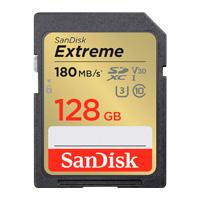 Memoria Sandisk Sdxc 128gb Extreme 180mb/s 4k Clase 10 U3 V30 Sdsdxva-128g-gncin