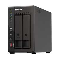 Nas Qnap Ts-253e-8g / 2 Bahias / Torre / Intel Celeron 4nucleos 2.6ghz / 8gb RAM DDR4 / LAN 2,5gbe2 / Wake On LAN / Hdmi2 / USB 3.22 / USB 2.0 2 / Soporta M.2 22802 / No Incluye Discos Qnap