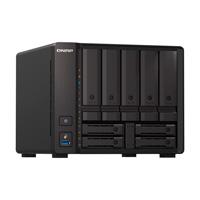 Nas Qnap Ts-h973ax-8g/ 9 Bahias /5 De 3,5 4 De 2,5/nucleo Cuadruple 2.2ghz/8gb DDR4 Sodimm Hasta 64gb/2 Pto 2,5 Gbe/1 Pto 10 Gbe /usb 3.2 X3/ Hotswap/ No Incluye Discos/ Amd Qnap