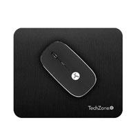 Mouse - Techzone - Tzacmoi30 - Inalambrico - Nanoreceptor USB A Y Tipo-c - Optico - Bateria Recargable - Incluye Mousepad - 2.4ghz - 1000/1200/1600 Dpis - 3 Botones + Scroll - Negro Tech zone accesorios